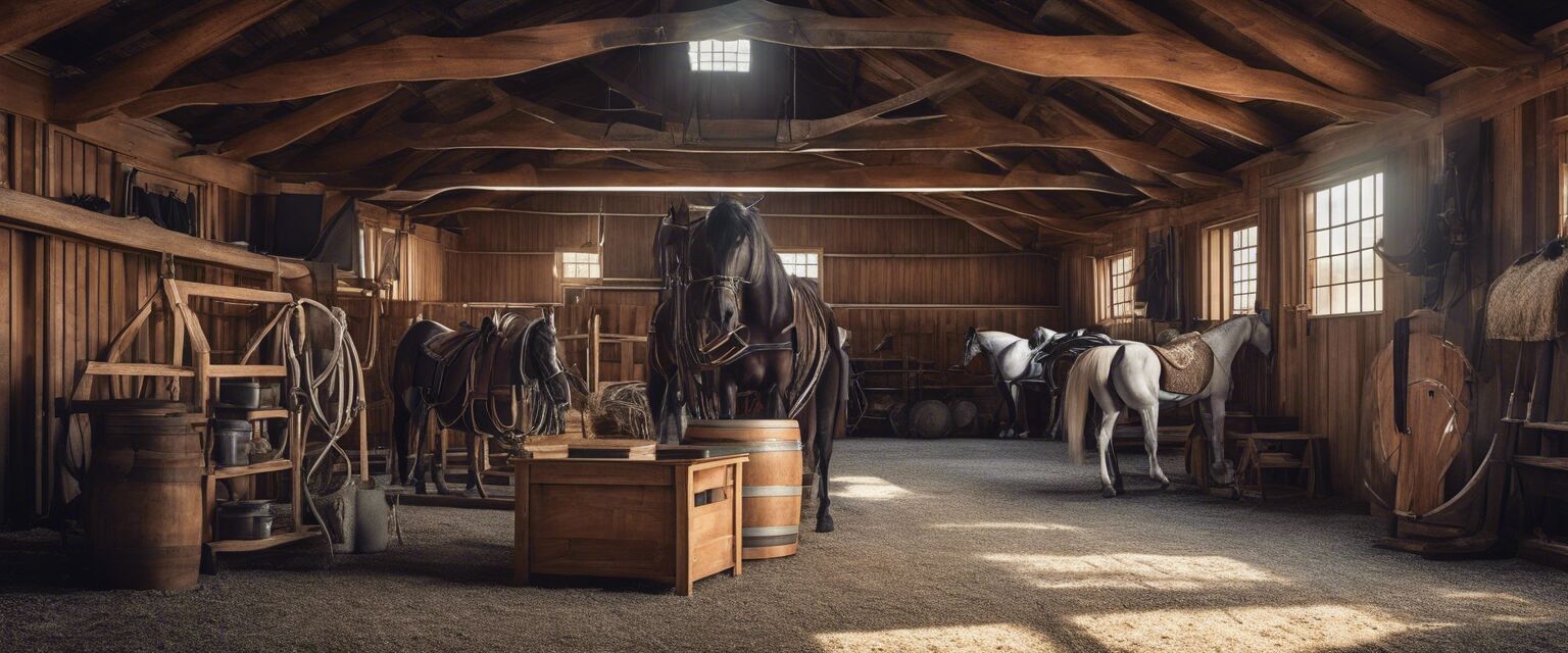 Overview of horse barn accessories