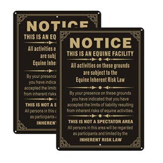 Equine Liability Sign