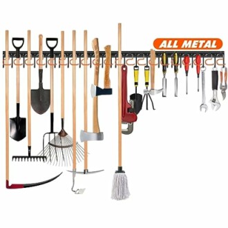 TVKB 68'' All Metal Garden Tool Organizer