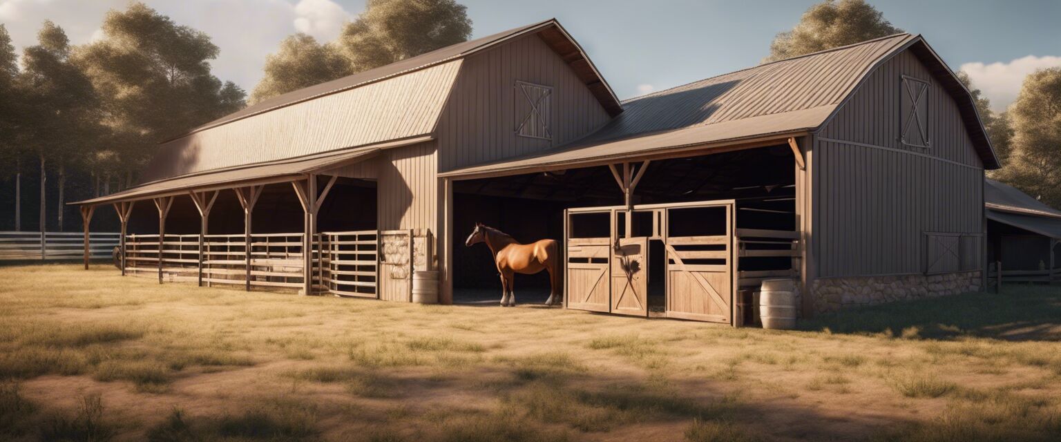 Safe horse barn environment